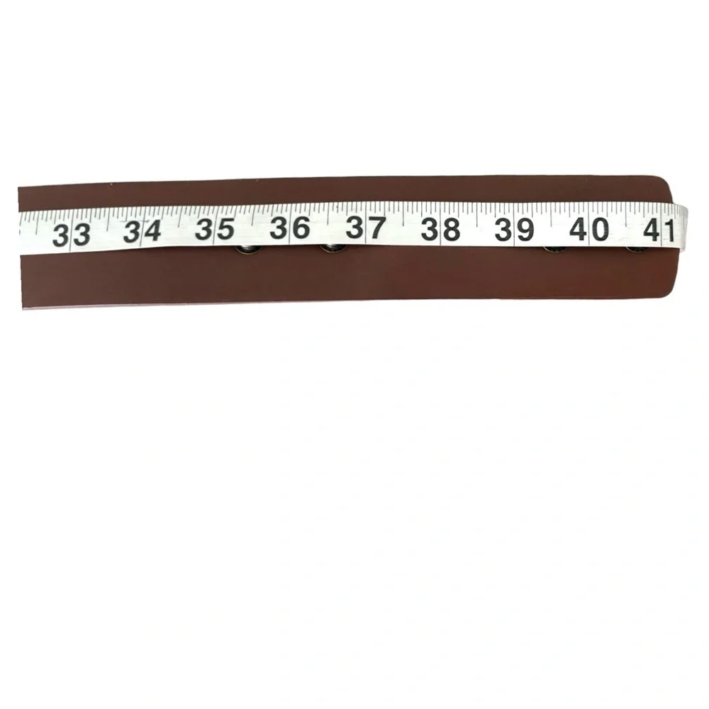 Behind the Buckle Brown Leather Unisex Adjustable Cowgirl Cowboy Western Belt‎
